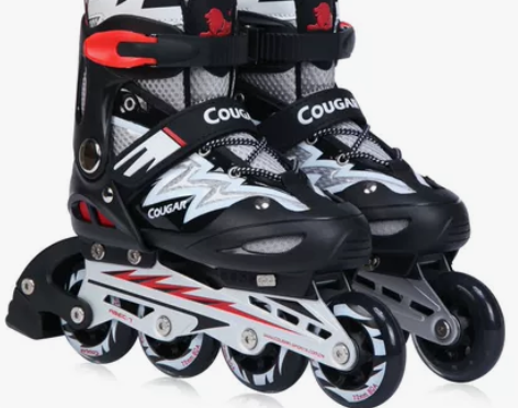 美洲狮旱冰鞋 溜冰鞋滑冰鞋儿童男女全套装直...