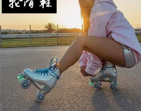 旱冰鞋 2022年新款溜冰鞋双排滑轮鞋 四...