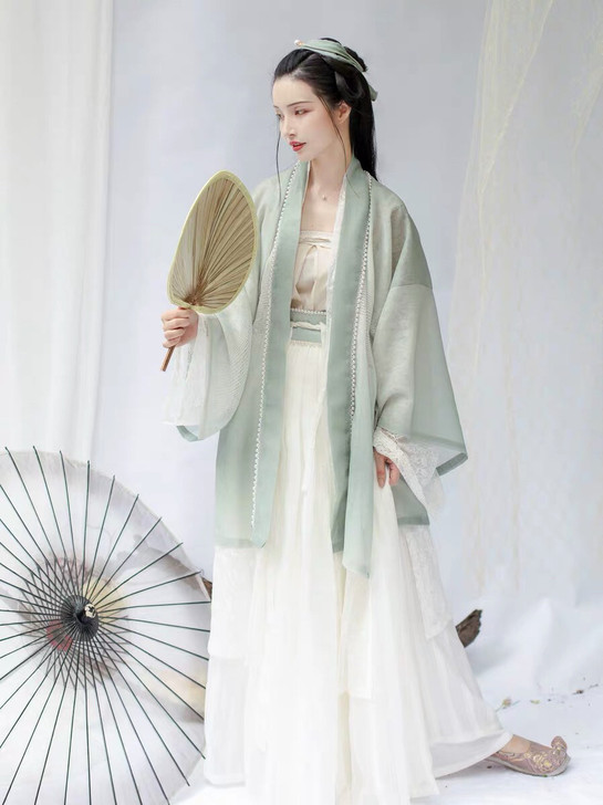 【现货出】司南阁 清平乐 宋制 汉服 绿色...