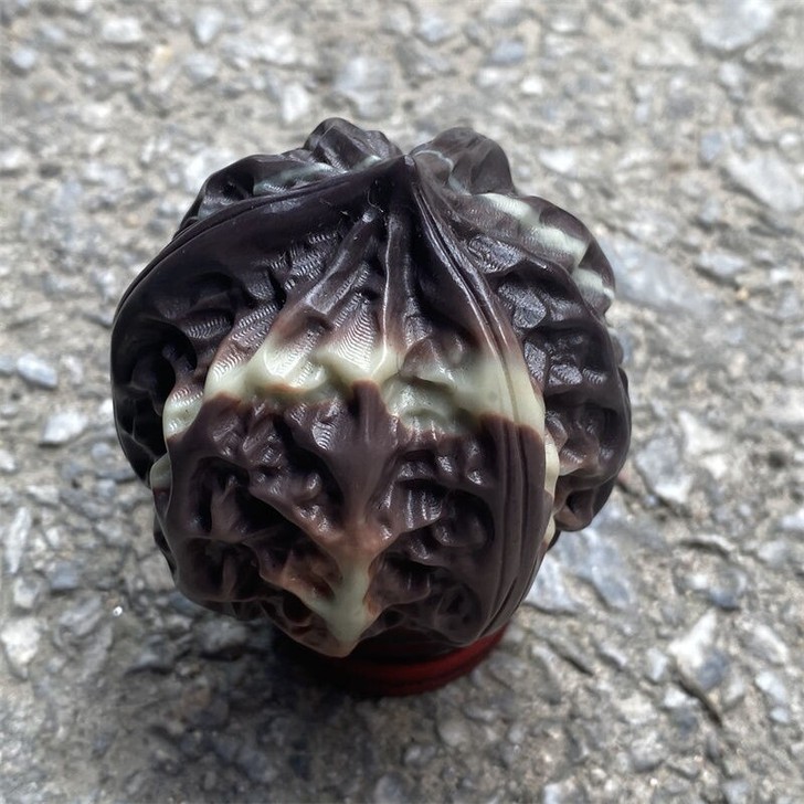 贵州天然紫袍玉玉石雕刻手把件文玩杂项挂件玉...