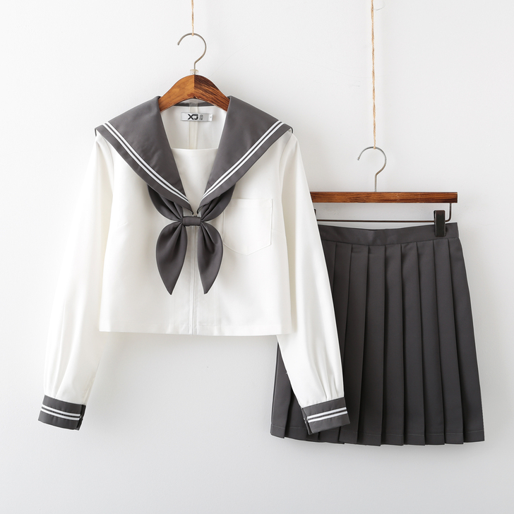 日本JK制服基础款学院风正统学生校班中间服...