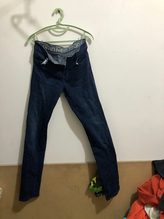 CK牛仔裤男，正品
