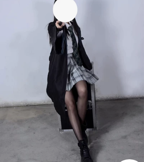 哈利波特斯莱特林私设cos服 一个外袍+领...