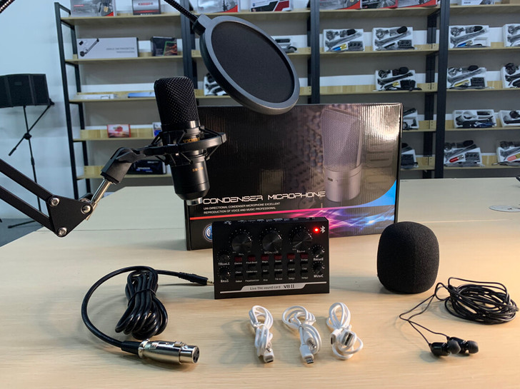 （高品质）直播设备全套声卡唱歌手机专用抖音...