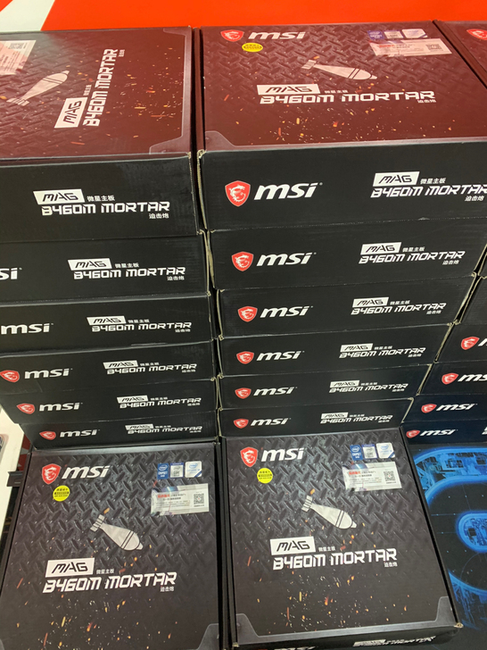 拆机微星B460M MORTAR迫击炮主板