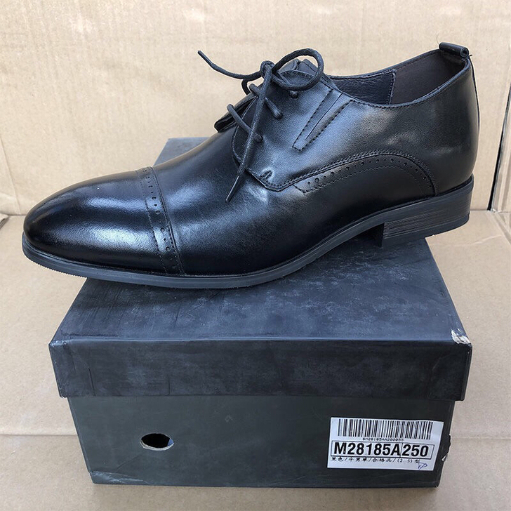 清仓处理头层牛皮金猴男式皮鞋，系带真皮皮鞋...