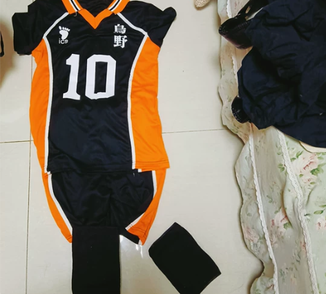 全新排球少年乌野队日向翔阳cos服 m号假...