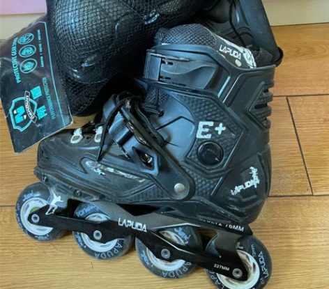 pulada专业轮滑鞋 就上了一个学期的轮...