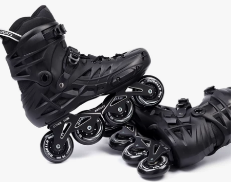 正品特大码固定码成年男轮滑鞋成人平花溜冰鞋...