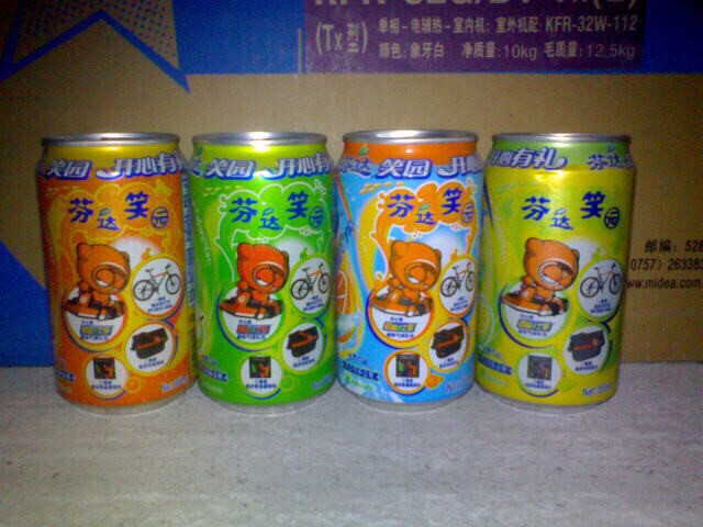 芬达 跑跑卡丁车 355ml 铝 套罐