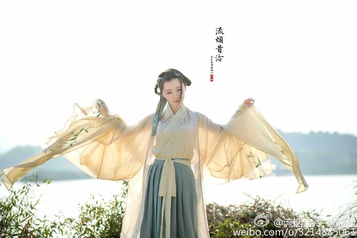 #租借#  流烟昔泠  杜若  魏晋套装 ...