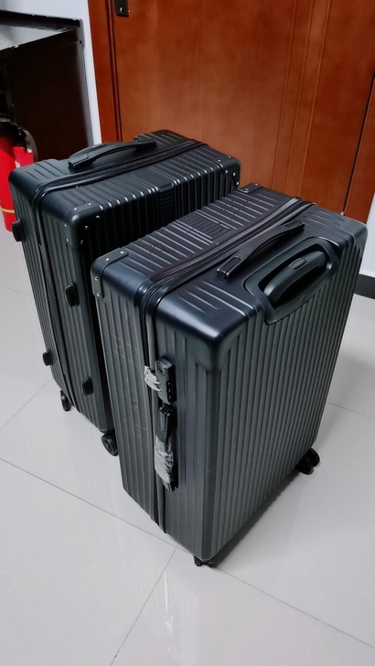 旅行箱行李箱小型铝框20拉杆箱万向轮24女...