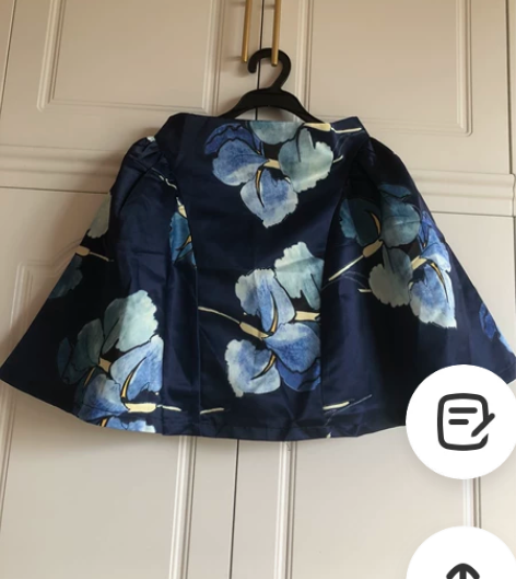 裙子2022夏新款碎花半身裙中长款女高腰大...