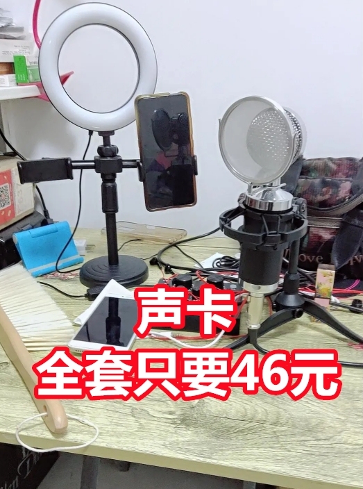 【亏本处理】全新包邮手机电脑通用直播V8声...