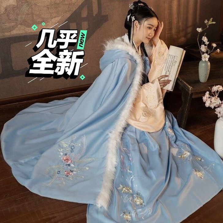 茗月萱原创斗篷,正正正,加厚,长度110厘...