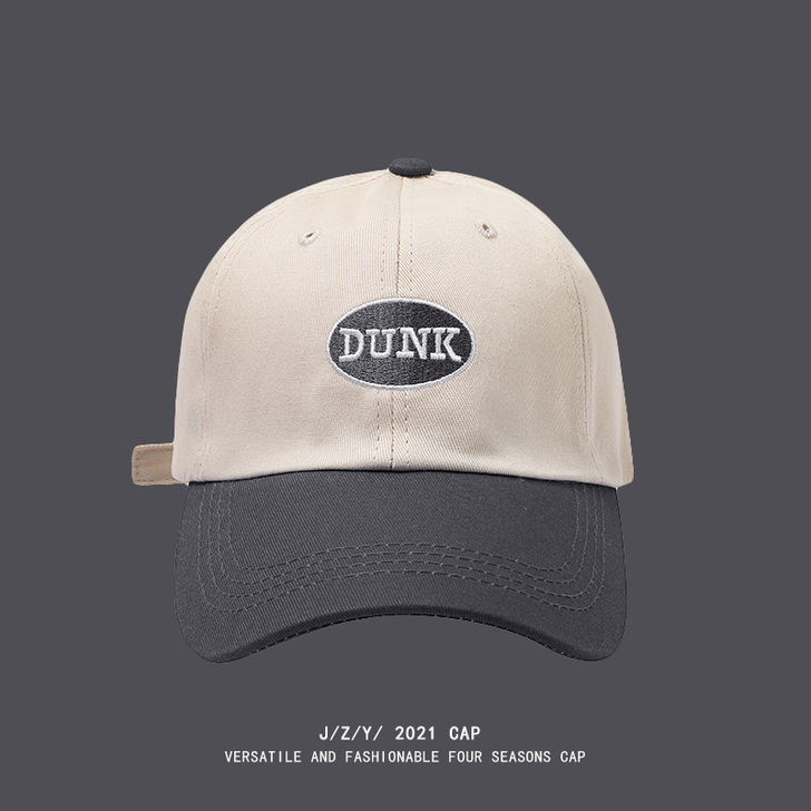 帽子女夏字母刺绣学生棒球帽韩版字母撞色鸭舌...