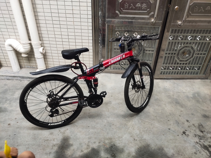 AMIN 26村21速前后双减震双蝶刹山地...