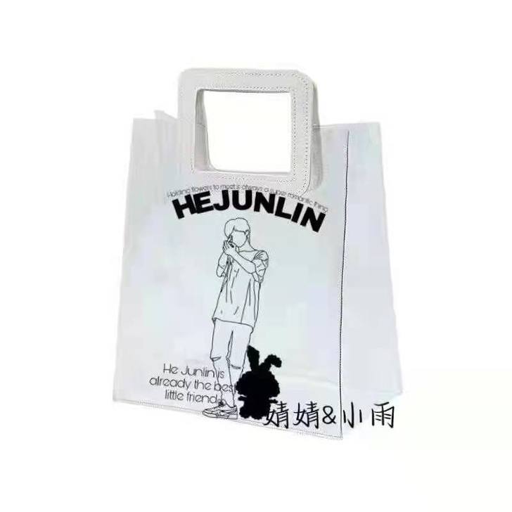 贺峻霖透明手提袋