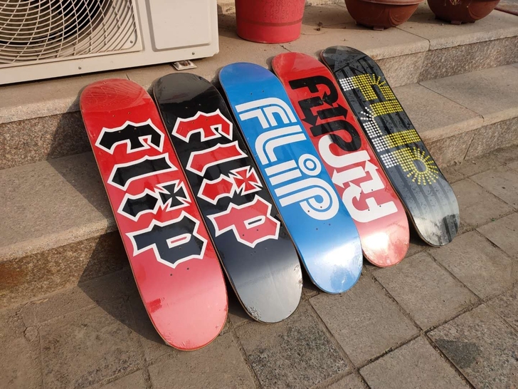 标价即为实价！装饰品挂件 双翘滑板板面 血...