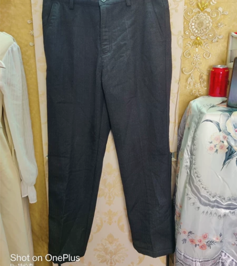 男士春秋款纯棉休闲裤质量好，厚实有垂感 3...