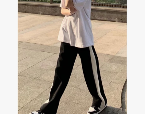春秋薄款休闲运动裤女夏学生裤子潮ins高街...