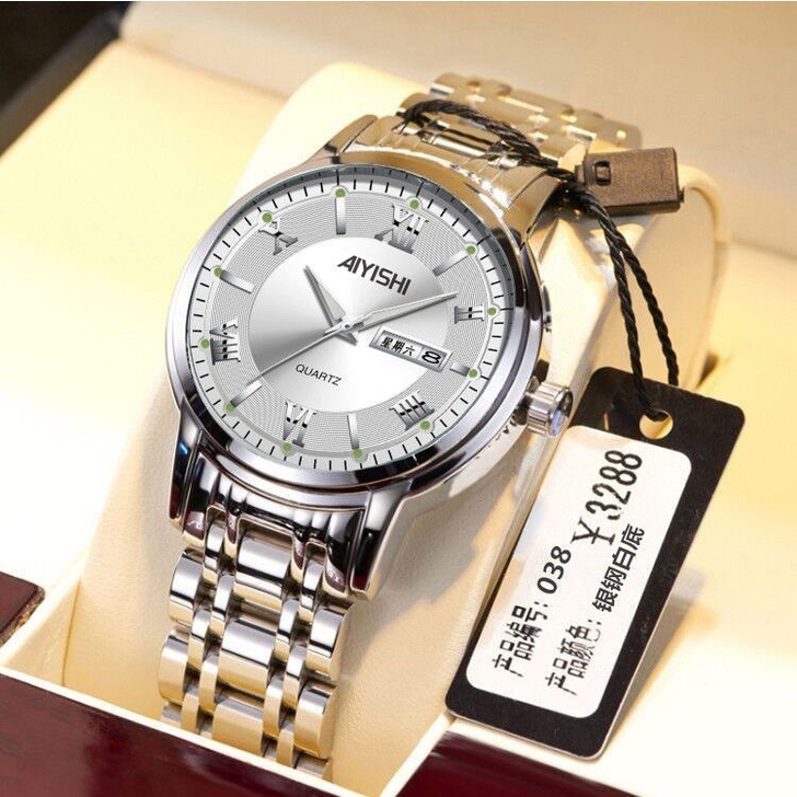 投资失败全新瑞士机械表赔钱出防水夜光镂空陀...