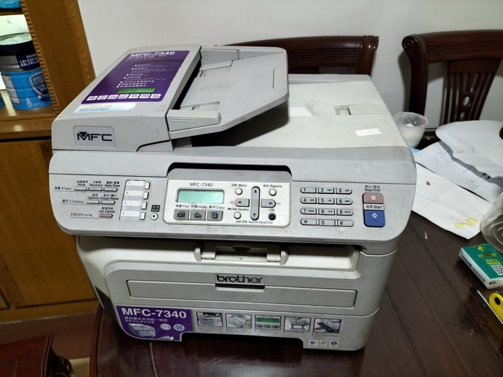 自用兄弟7340打印机，有小毛病，卡纸，不...