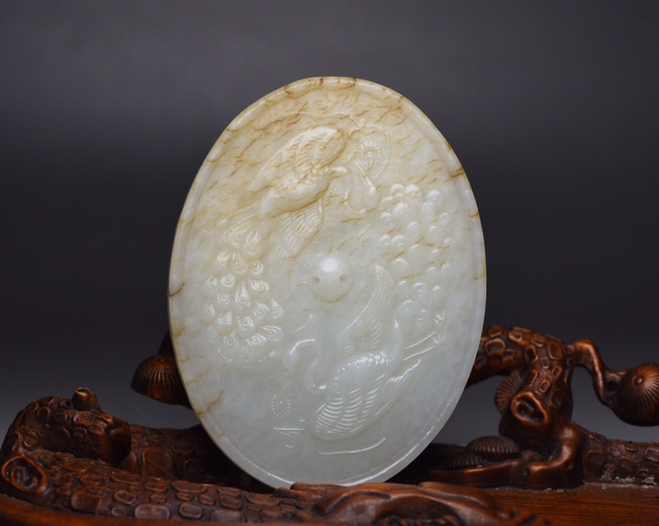 玉雕和田玉镜 低价转让