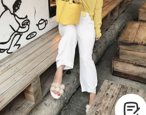 【清仓】大码女装新款白休闲裤胖mm高腰显瘦...