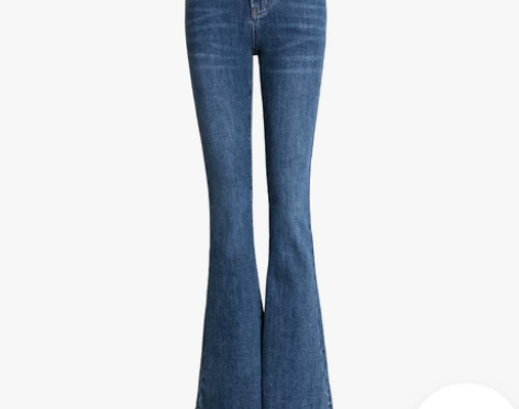 高腰喇叭牛仔裤女2021年新款秋冬女士显瘦...