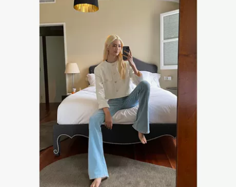 ZARA 新款 女装 Z1975 高腰喇叭...