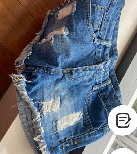 牛仔短裤女夏季2022年新款显瘦设计感高腰...