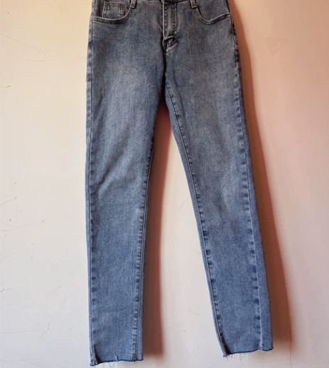 高腰牛仔裤女春秋季2022年新款时尚辣妹修...