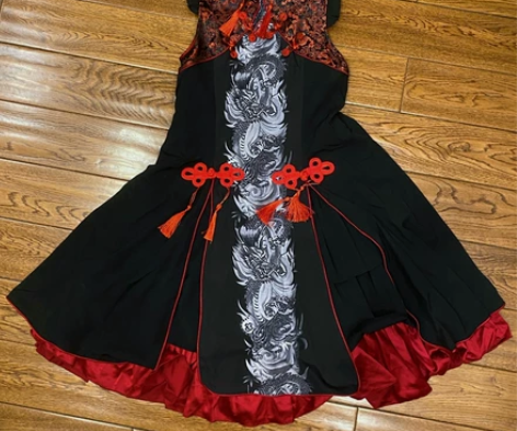 出中式lo裙青龙白虎（含披肩、发饰） 新旧...