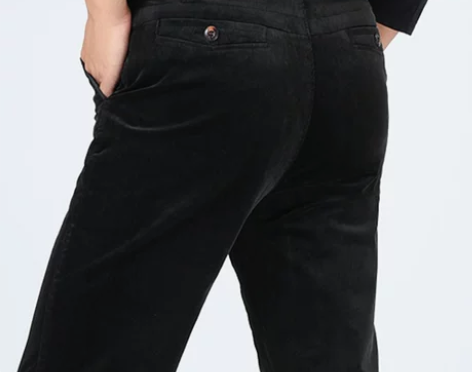 恒源祥男士直筒高腰长裤中年秋冬季商务休闲裤...