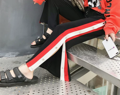 黑色阔腿裤子女高腰垂感春秋直筒九分裤胖mm...