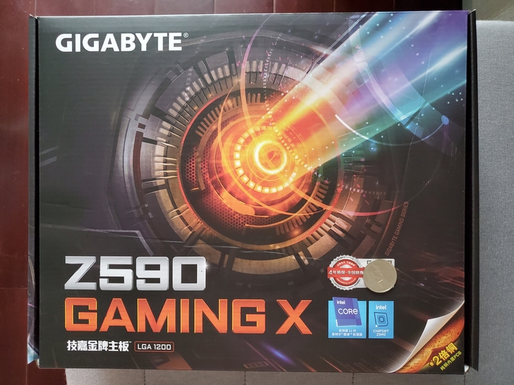 全新技嘉z590 gaming x魔鹰主板...