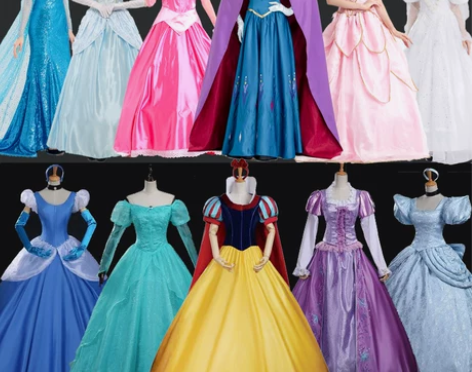 迪士尼白雪公主灰姑娘冰雪奇缘艾莎安娜美人鱼...