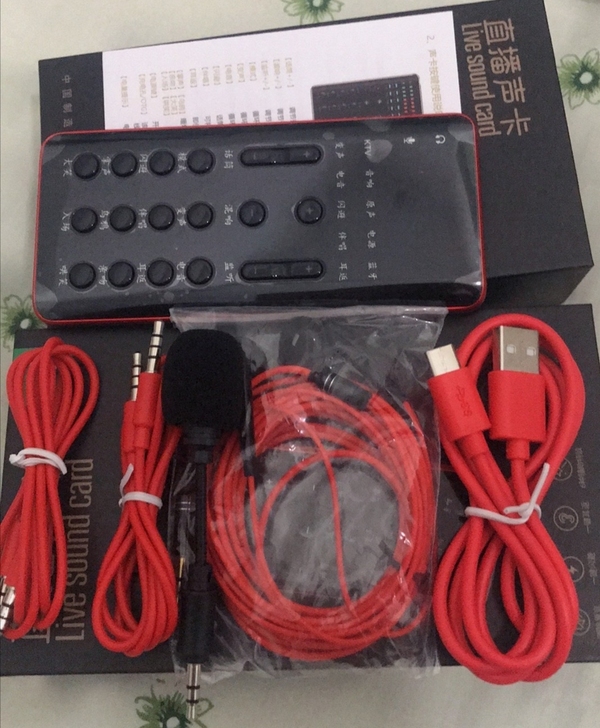 手机电脑通用直播声卡变声器户外全套装备主播...