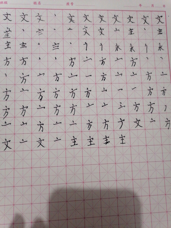 书法速成小学生练字教程规范字学习假期练字