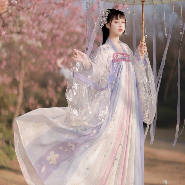 全新 茗月萱  全套 汉服齐胸襦裙 刺绣 ...