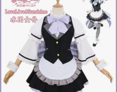 津岛善子 女仆 cos lovelive ...
