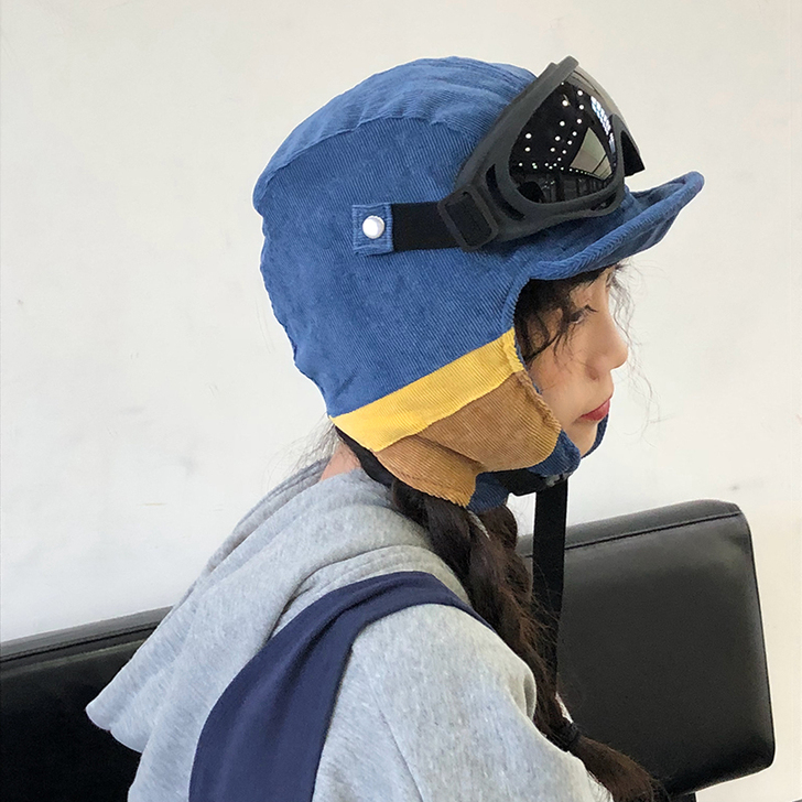 郑多喜 帅气护目雷锋帽秋冬季新款护耳保暖韩...