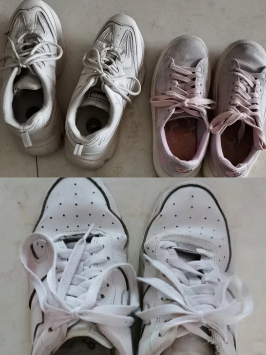 毕业生清鞋。粉色PUMA##amp；mda...