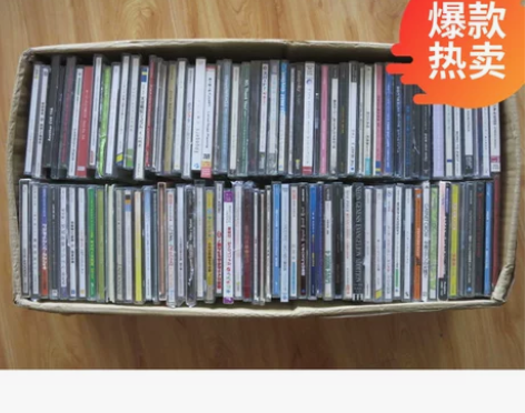 整箱100张CD拆封 欧美流行歌曲摇滚乡村...