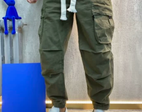 2022秋冬款工装休闲裤男装韩版宽松显瘦水...