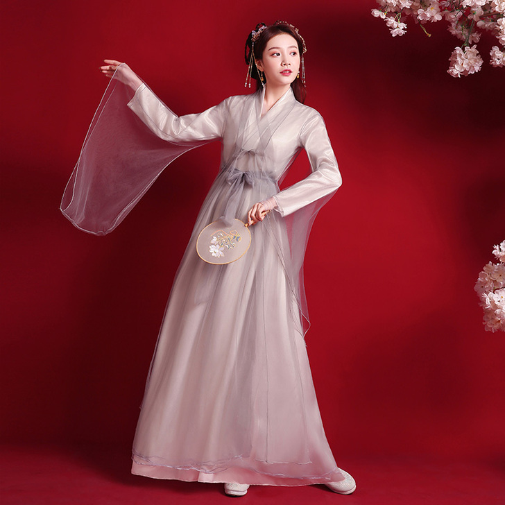 原创改良汉服女古装中国风汉元素夏装古风飘逸...