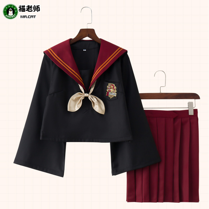 猫老师日式学生JK制服cosplay校服水...