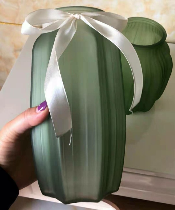 【捡漏】磨砂花瓶北欧Ins风简约欧式玻璃大...