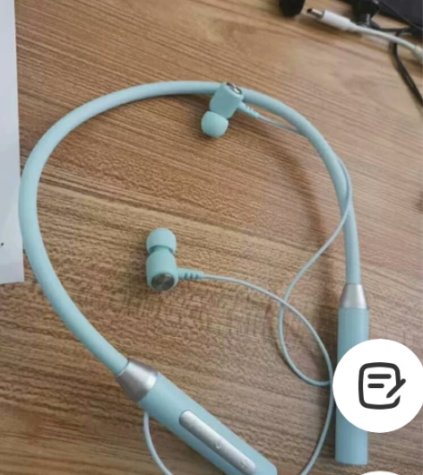 新款蓝牙无线耳机 挂脖运动双耳入耳颈挂式耳...